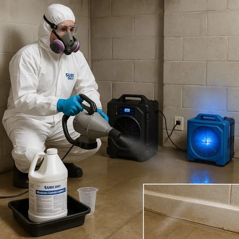Sanitization and Odor Removal process in Oyster Bay Cove, NY
